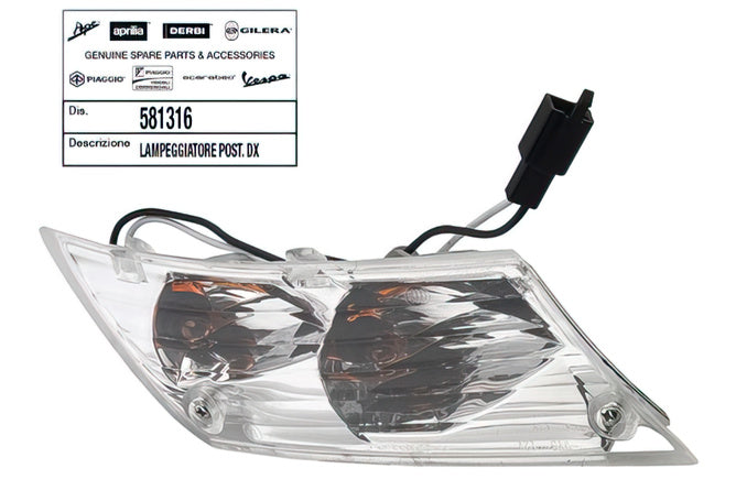 Indicator right rear Piaggio Zip after 2006
