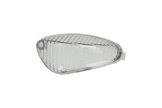 Indicator Lens, front left, black, Gilera Runner