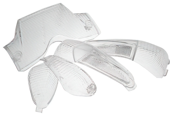 Indicator / Taillight Lens Set STR8 Gilera Runner before 2003 white