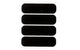 Helmet Stickers reflective (x4) black