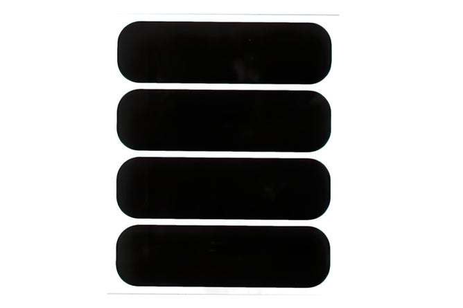 Helmet Stickers reflective (x4) black
