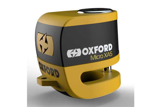 Disc Lock w/ alarm Micro XA5 Oxford yellow