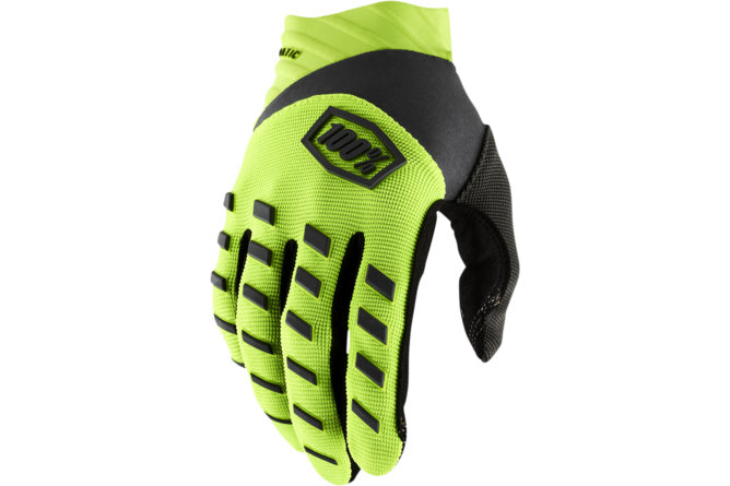 MX Gloves 100% Airmatic neon yellow/black