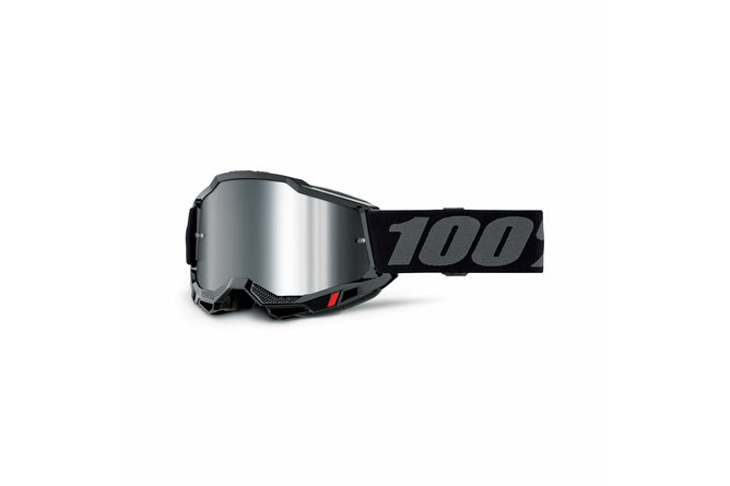 MX Goggles 100% Accuri 2 black silver mirror
