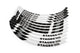 Rim Sticker Set Scooter 12" Stage6 Blanc