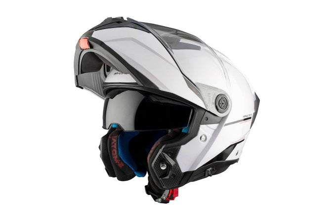 Flip-up Helmet MT Helmets Atom 2 SV glossy white