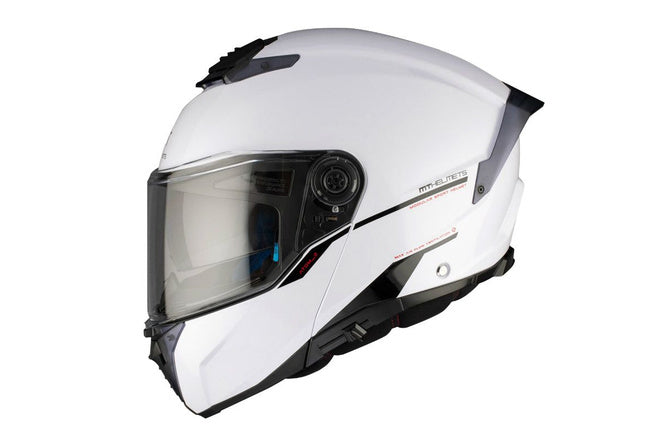 Flip-up Helmet MT Helmets Atom 2 SV glossy white