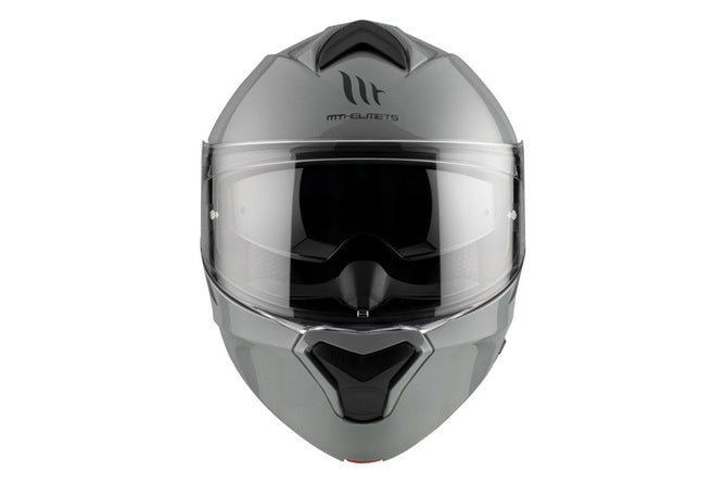 Flip-up Helmet MT Helmets GENESIS glossy grey