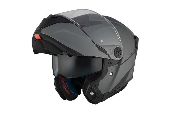 Flip-up Helmet MT Helmets ATOM 2 matte grey