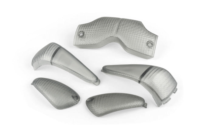 Indicator / Taillight Lens Set STR8 Gilera Runner before 2003 carbon