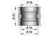 Intake Rubber Boot Malossi 45mm for PHM Vergaser