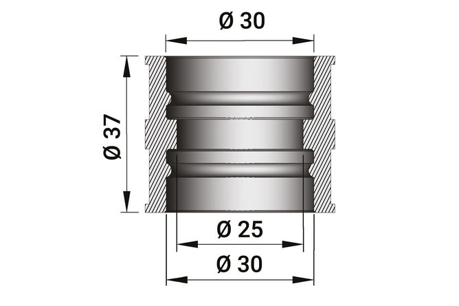 Intake Rubber Boot Malossi 31/31mm TM24 / PHBL