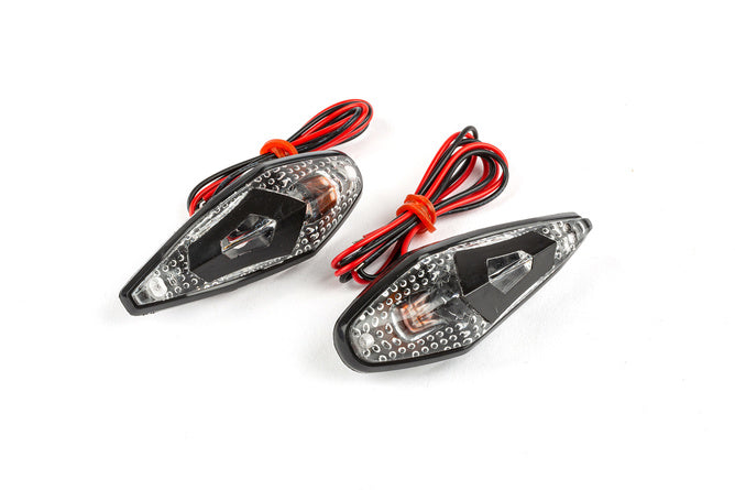 Indicators / Lamps glue-on drop-shaped Wing black